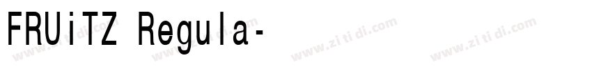 FRUiTZ Regula字体转换 FRUiTZ Regula字体转换